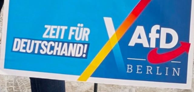 Finde den Fehler: Auf diesem Plakat der AfD Berlin stimmt etwas nicht