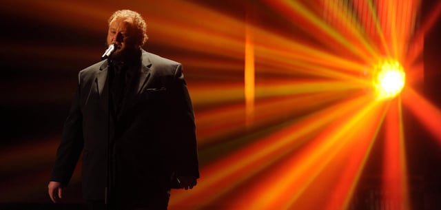 Sänger Michael Holderbusch im Finale von "Das Supertalent" 2010