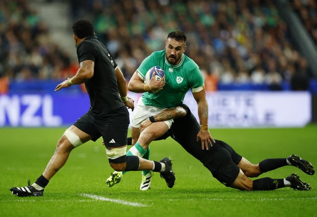 Rugby Union - Rugby World Cup 2023 - Quarter Final - Ireland v New Zealand - Stade de France, Saint-Denis, France - October 14, 2023 Ireland's Ronan Kelleher in action REUTERS/Sarah Meyssonnier/File Photo