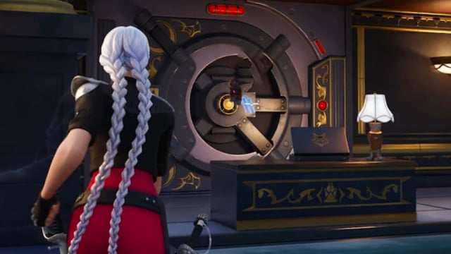 Fortnite Chapter 6 Season 2 vault at the new Baron's Mansion POI location.