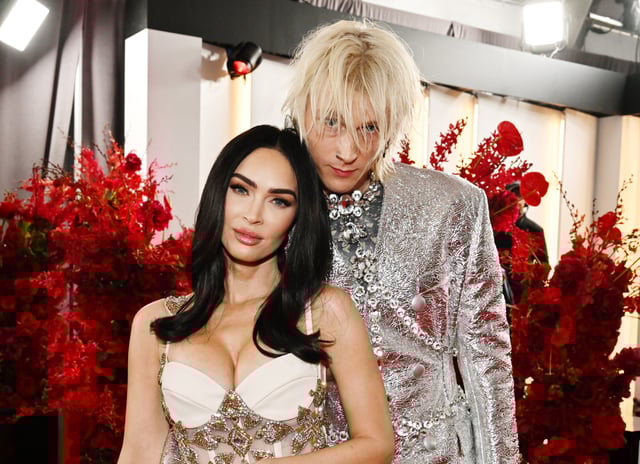 Megan Fox and Machine Gun Kelly attend the 65th GRAMMY Awards on February 05, 2023 in Los Angeles, California. (Photo by Lester Cohen/Getty Images for The Recording Academy)
