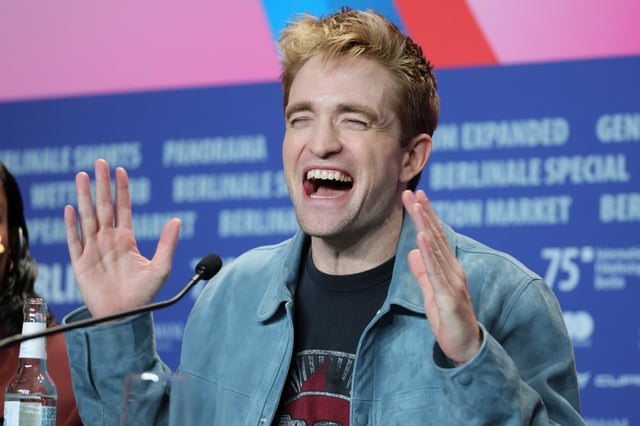 Robert Pattinson speaks at the &#34;Mickey 17&#34; press conference during the 75th Berlinale International Film Festival Berlin at Grand Hyatt Hotel in Berlin, Germany.