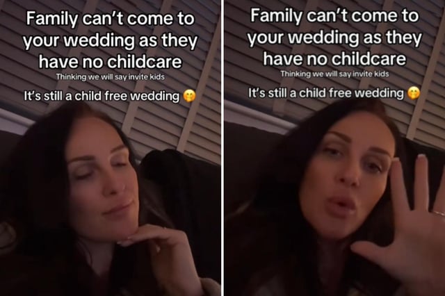 The bride-to-be sharing her story of planning a child-free wedding on TikTok.