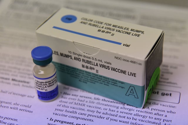 The MRR vaccines, which prevent the measles, mumps and rubella, are usually given in two doses in childhood.