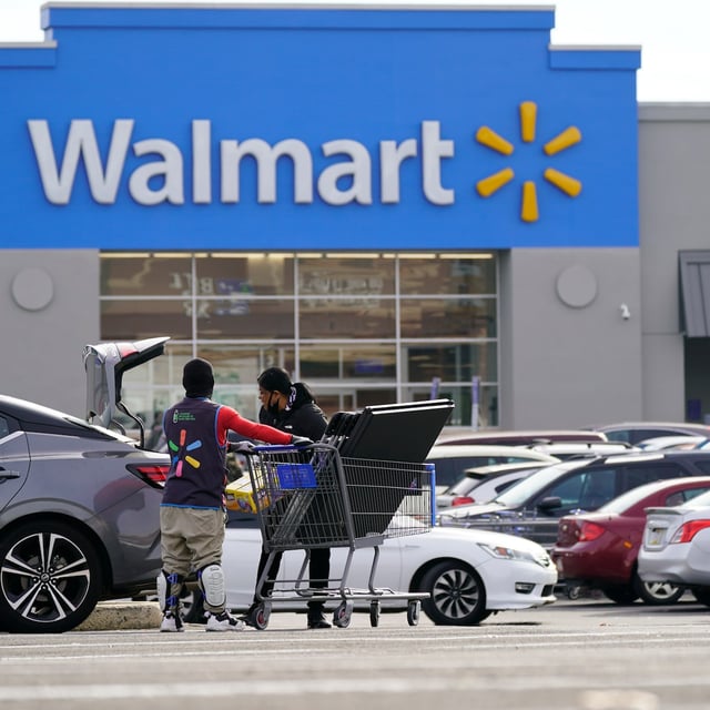 FILE - Shown is a Walmart location in Philadelphia, Wednesday, Nov. 17, 2021.  (AP Photo/Matt Rourke, File)