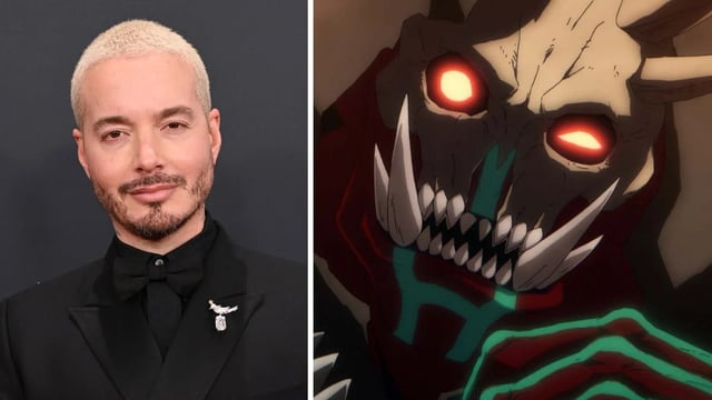 J Balvin, Kargalgan from Season 2 of "Solo Leveling" (Getty Images, Crunchyroll)