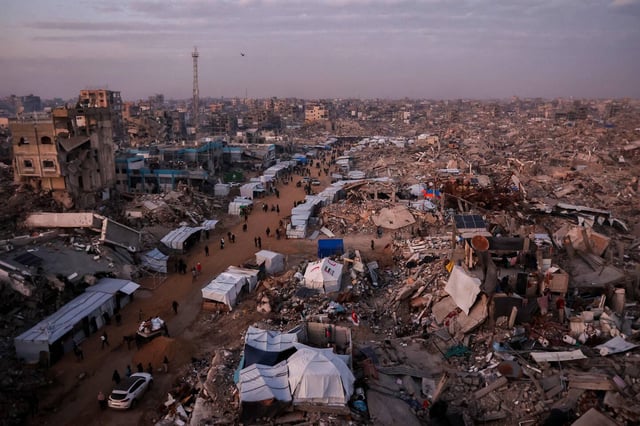 A Jabalia, dans le nord de la bande de Gaza, le 18 février.