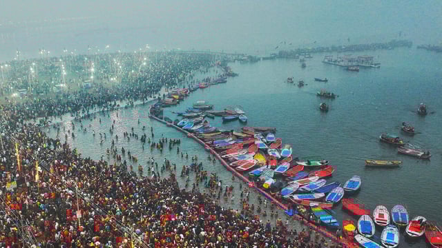 With officials sending part of the holy water of Triveni Sangam to the jails of several towns in Lucknow, Ayodhya, and Aligarh, about 90,000 prisoners housed in 75 prisons throughout Uttar Pradesh were given the opportunity to take the holy bath of Mahakumbh.