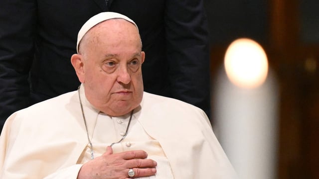 Pope Francis has had a restful night, according to the Vatican, after having a respiratory crisis on Saturday