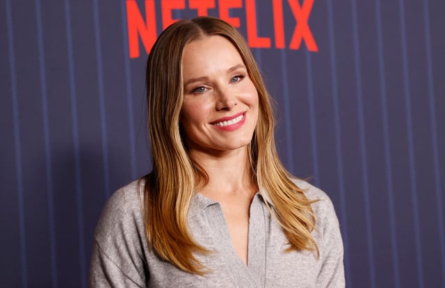 Kristen Bell arrives for the Netflix premiere of "A Man on the Inside" at the Tudum Theater in Los Angeles, on November 10, 2024.