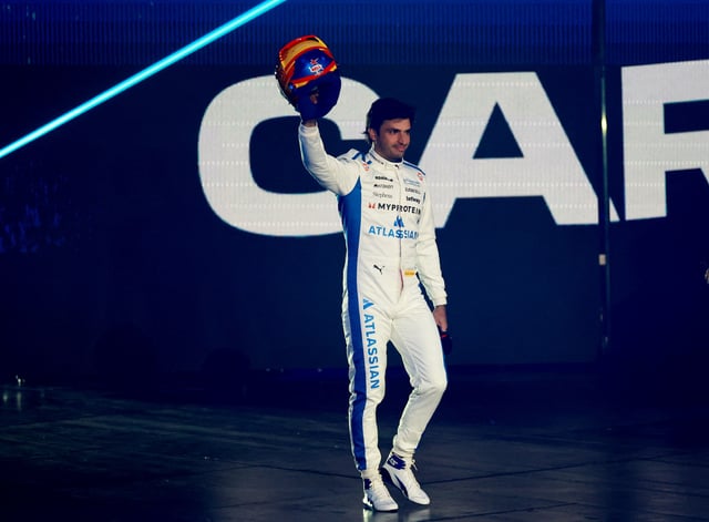 Formula One F1 - F1 75 Live Season Launch - The O2, London, Britain - February 18, 2025 Williams' Carlos Sainz Jr. during the launch REUTERS/Andrew Boyers/File Photo