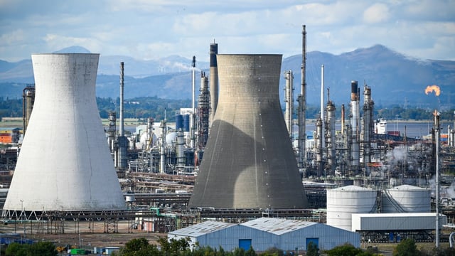 Grangemouth is the only oil refinery in Scotland