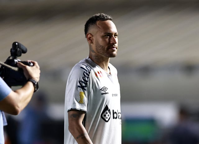 Soccer Football - Paulista Championship - Santos v Noroeste - Estadio Vila Belmiro, Santos, Brazil - February 19, 2025 Santos' Neymar after the match REUTERS/Fernanda Luz/File Photo