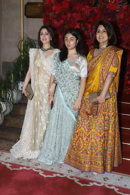 Riddhima Kapoor Sahni with daughter Samara and mother Neetu Kapoor.
