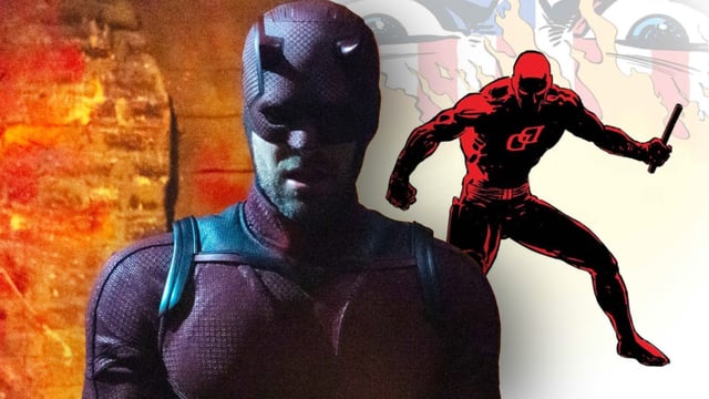 Daredevil against the comic book
