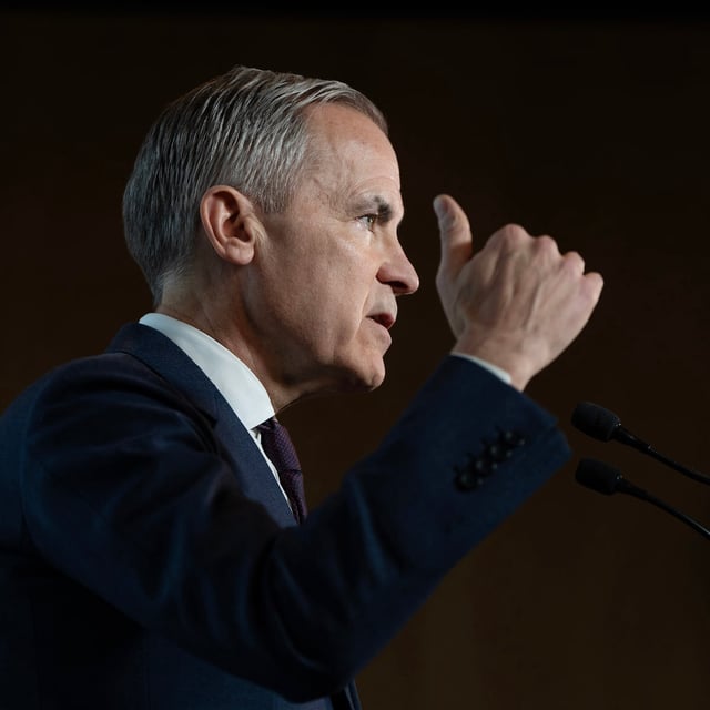 Mark Carney, candidate for the leadership of the Liberal Party of Canada, makes an announcement at a campaign event in Halifax on Friday, Jan. 31, 2025. THE CANADIAN PRESS/Darren Calabrese