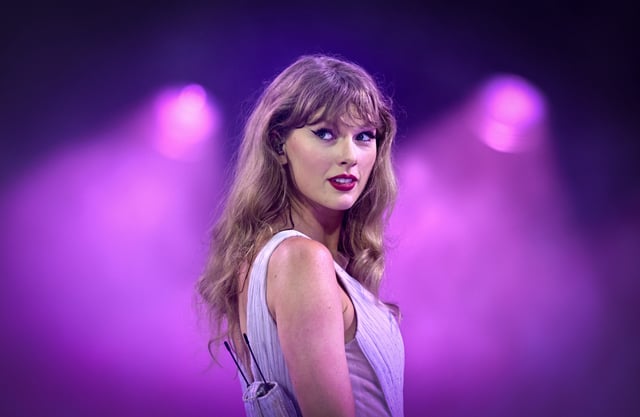 Taylor Swift performs onstage during &#34;Taylor Swift | The Eras Tour&#34; at Wembley Stadium on August 15, 2024 in London, England.