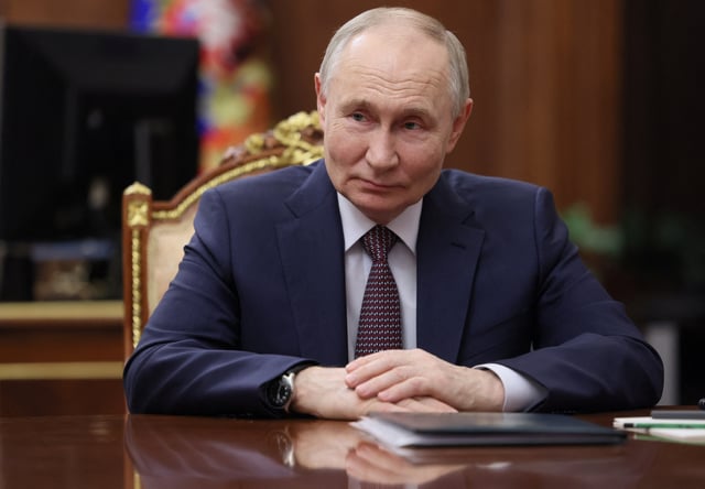 Le président russe Vladimir Poutine à Moscou, Russie, le 24 février 2025