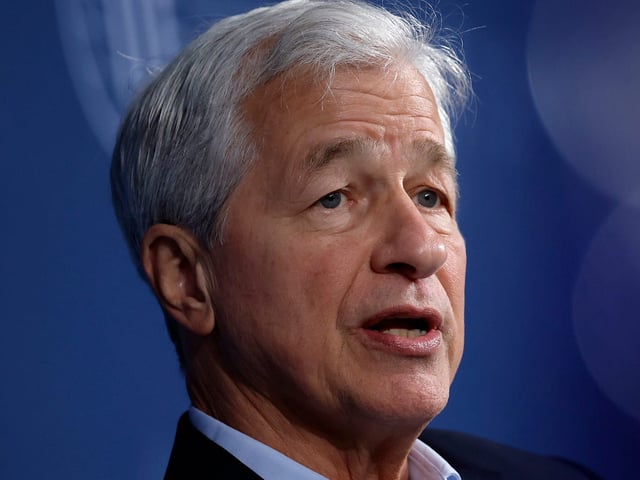 Jamie Dimon says the government is inefficient and that he's hopeful DOGE is successful.