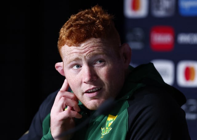 Rugby Union - Rugby World Cup 2023 - South Africa Press Conference - Stade de France, Saint-Denis, France - September 22, 2023  South Africa's Steven Kitshoff during the press conference REUTERS/Gonzalo Fuentes/File Photo