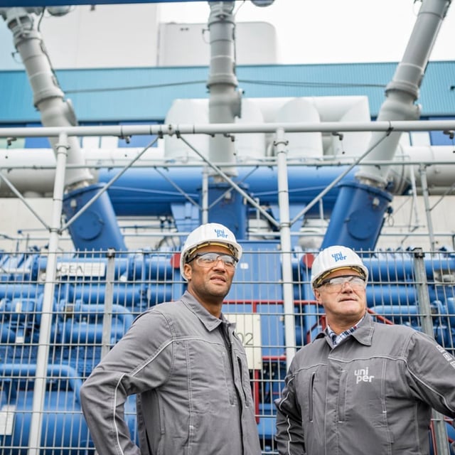 Mitarbeiter im Uniper-Kraftwerk Maasvlakte (Niederlande).