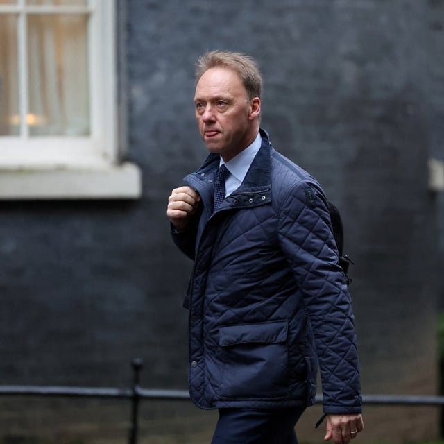 FILE PHOTO: Hein Schumacher, CEO of Unilever arrives for a Business Council meeting with Britain's Prime Minister Rishi Sunak at Downing Street in London, Britain, February 14, 2024. REUTERS/Hannah McKay/File Photo