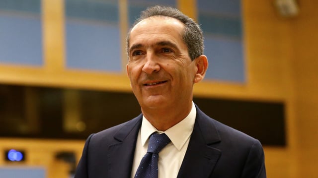 Patrick Drahi en 2022, après une audition au Sénat sur la concentration de la propriété des médias en France.