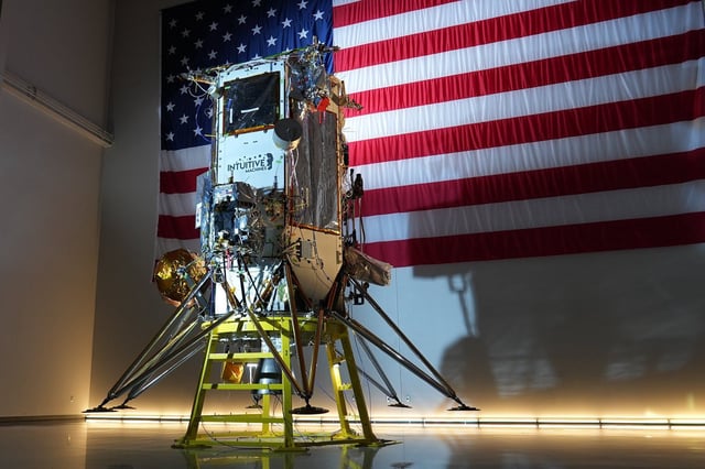 Photo of Intuitive Machine's Athena lunar lander. © Intuitive Machines