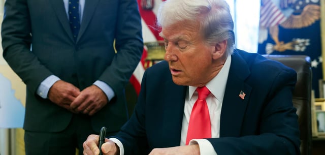 Donald Trump im Weißen Haus am Dienstag