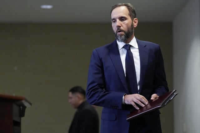 Special counsel Jack Smith arrives to deliver remarks on an unsealed indictment including four felony counts against Donald Trump on August 1, 2023 in Washington, DC.