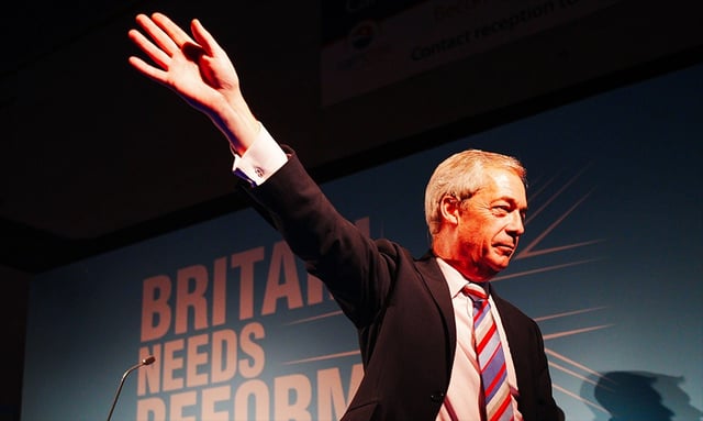 Reform UK leader Nigel Farage. Photo: PA Images / Alamy