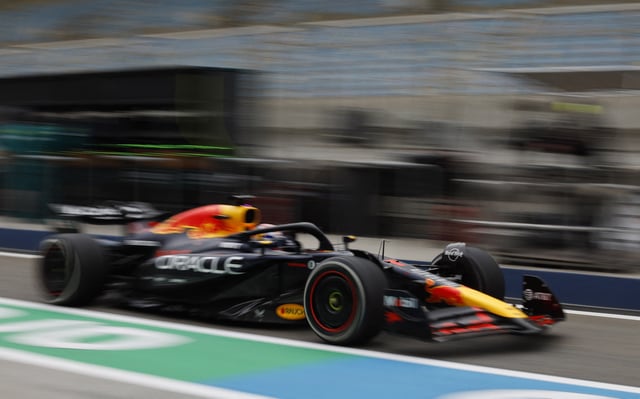 Formula One F1 - Pre Season Testing - Bahrain International Circuit, Sakhir, Bahrain - February 26, 2025 Red Bull's Max Verstappen during testing REUTERS/Hamad I Mohammed
