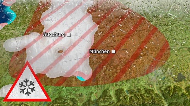 In Bayern fällt am Donnerstag Schnee - Vorsicht beim Autofahren