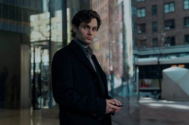You. Penn Badgley as Joe Goldberg in episode 502 of You.