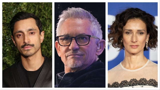 Riz Ahmed, Gary Lineker, Indira Varma