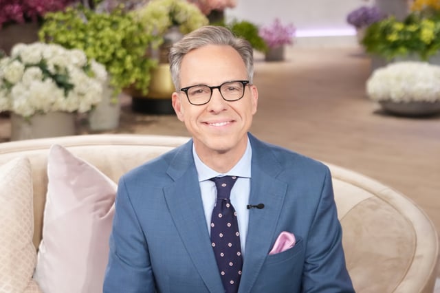 Jake Tapper appears on &#34;The Jennifer Hudson Show&#34; October 16, 2024 in Burbank, California. Tapper&#39;s upcoming book has sparked backlash among conservatives who are accusing him of helping former President Joe Biden &#34;cover up&#34; his cognitive decline.