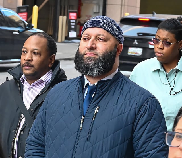 Adnan Syed arrives at the Clarence Mitchell Courthouse with his attorneys, family, and supporters for a hearing on his Motion for Reduction of Sentence under Maryland’s Juvenile Restoration Act in the case of State of Maryland v. Adnan Syed. (Kevin Richardson/Staff)