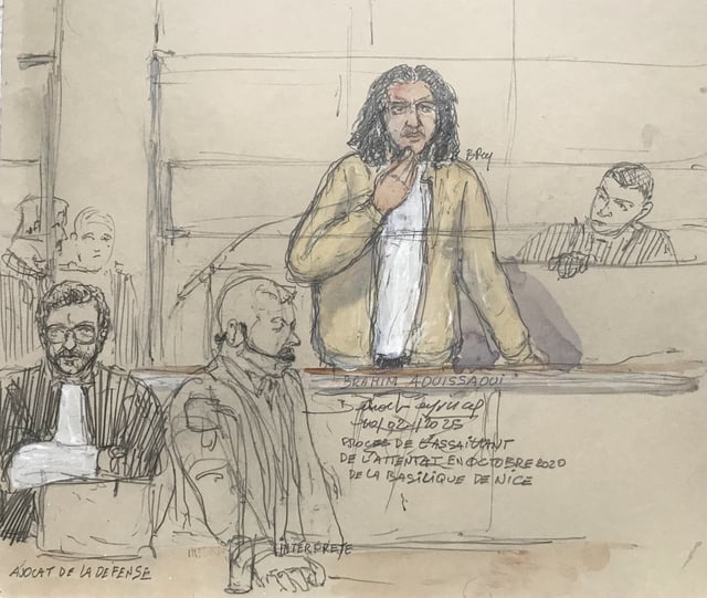 Brahim Aouissaoui a été condamné à la réclusion criminelle à perpétuité pour les assassinats en lien avec une entreprise terroriste dans la basilique de Nice.