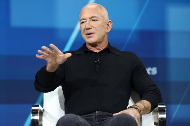 Jeff Bezos, le 4 décembre 2024 à New York.