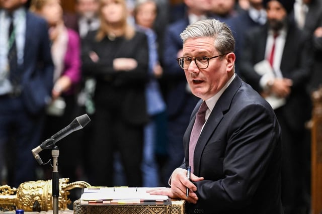 British Prime Minister Keir Starmer speaking at the House of Commons in London on Wednesday. Photo: House of Commons/AFP