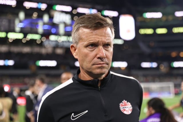 Canada's Jesse Marsch was asked Wednesday about leading his team during the current political climate.