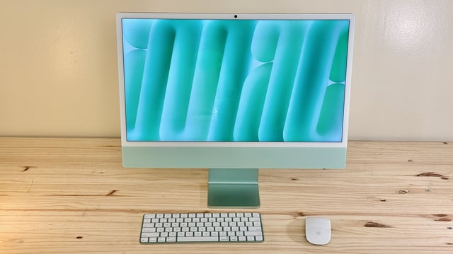 A bright, colorful computer with impressive power.
