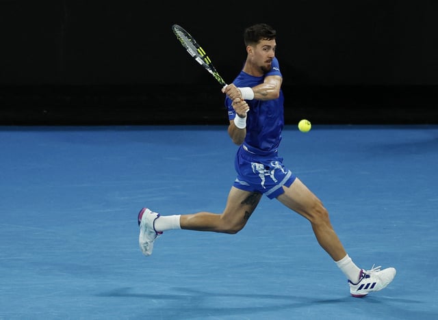 Tennis - Australian Open - Melbourne Park, Melbourne, Australia - January 15, 2025 Australia's Thanasi Kokkinakis in action during his second round match against Britain's Jack Draper REUTERS/Tingshu Wang/File Photo