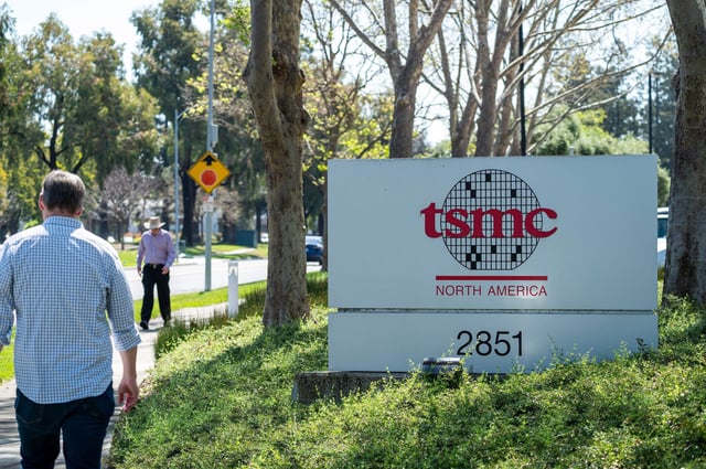 TSMC offices in San Jose, California, on April 18, 2024.