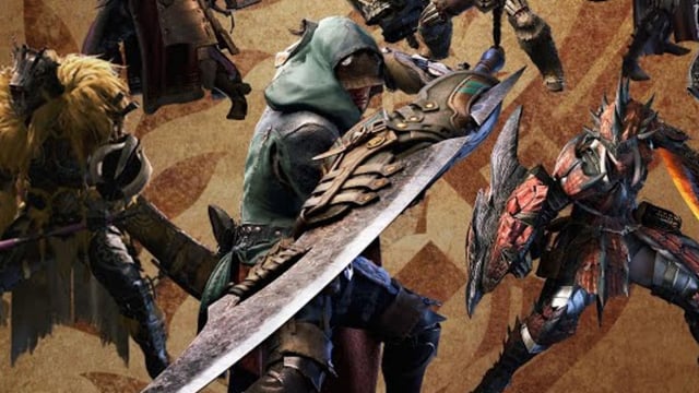 Hunters with weapons