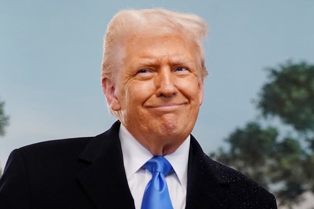 President Donald Trump at the White House on February 11, 2025 in Washington, DC. 