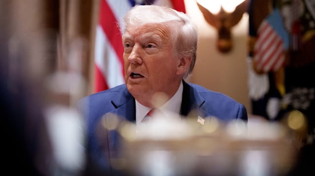 Le président américain, le 26 février 2025.