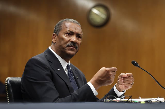 U.S. Forest Service Chief Randy Moore testifies before the Senate Appropriations Subcommittee on Capitol Hill, May 4, 2022, in Washington, DC.