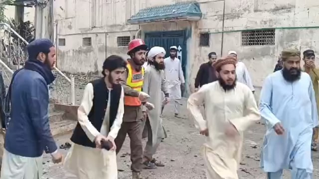 The blast occurred in Akkora Khattak, a district in Khyber Pakhtunkhwa province, Abdul Rashid, a district police chief said.