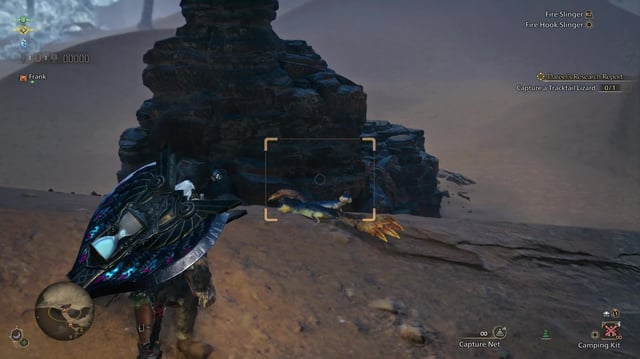 A Tracktail Lizard in Monster Hunter Wilds.